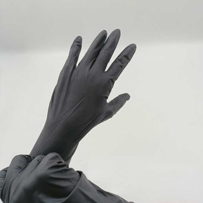 Black Nitrile Exam Gloves, 100 PCS/Box, Size Small, Latex Free, Powder Free, Disposable, Non-Sterile, Food Safe