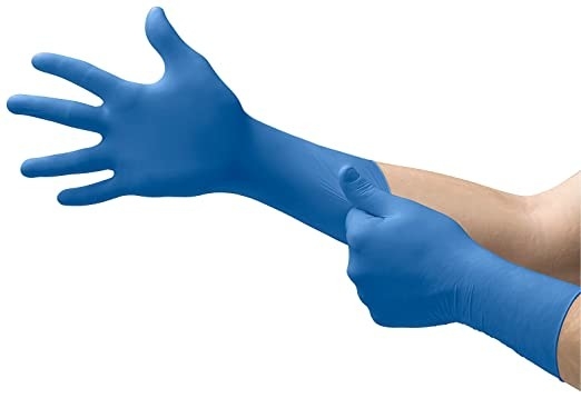 Natural Rubber Disposable Latex Gloves Medical / Exam Grade Long Cuff Powder Free
