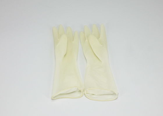Disposable Powder Free 21MPa 0.17mm Latex Exam Gloves