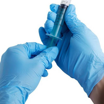 Blue Disposable AQL1.5 Medical Surgical Nitrile Gloves