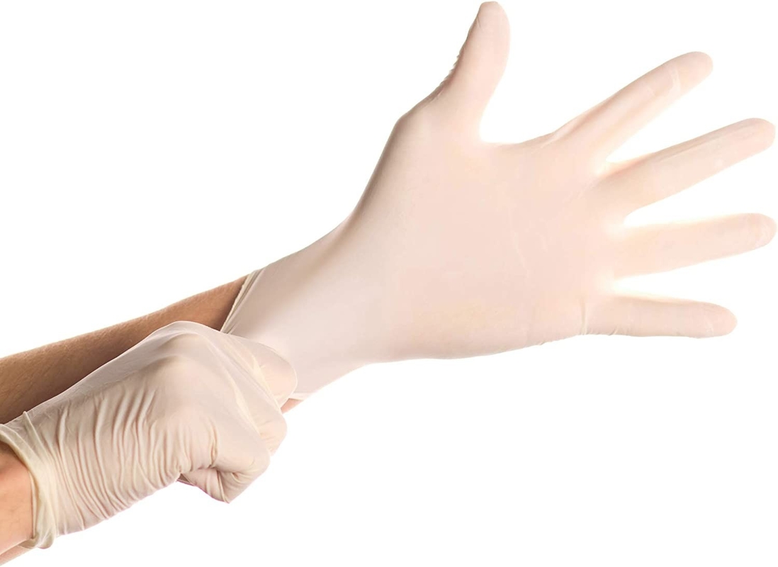 Stretchable Safeguard Unisex Adult Latex Gloves Medium