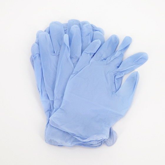 Blue Powder free Disposable vinyl Gloves / colorful gloves