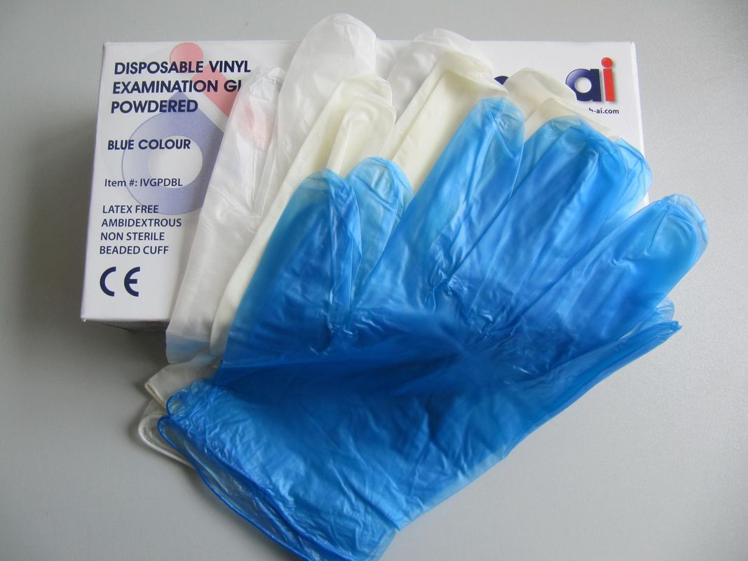 240mm Blue Latex Gloves