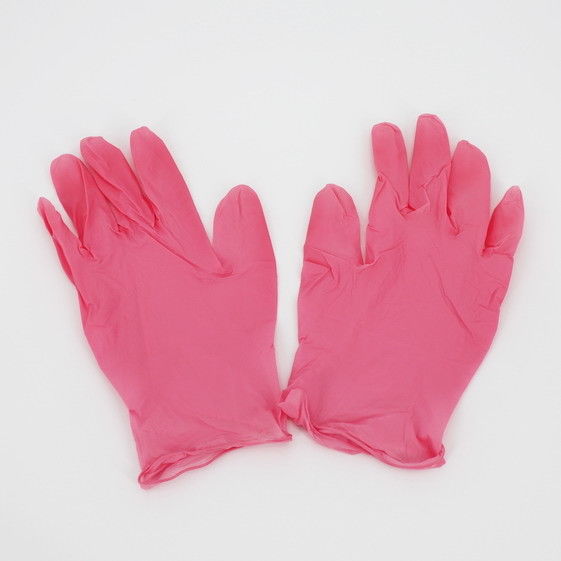 Pink Powder Free 300mm PVC Vinyl Disposable Gloves