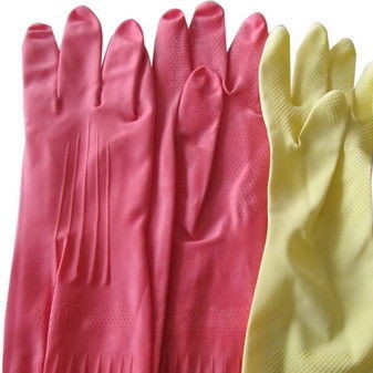 rubber palm glove/silicone dishwashing gloves silicone waterproof cleaning gloves