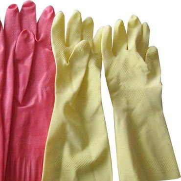 rubber palm glove/silicone dishwashing gloves silicone waterproof cleaning gloves