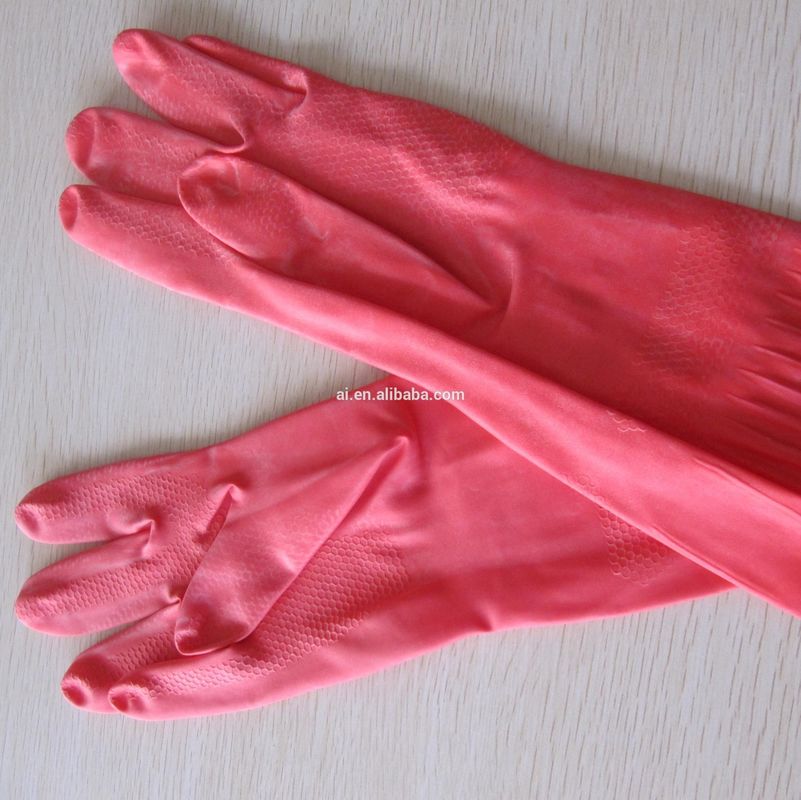 rubber palm glove/silicone dishwashing gloves silicone waterproof cleaning gloves