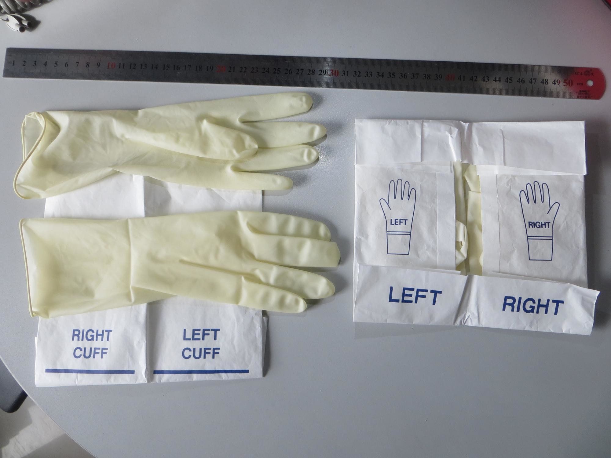 Natural Rubber Latex Sterile Surgical Gloves/medical latex gloves